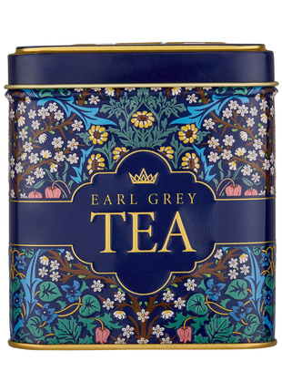 New English Teas- 32 Teabags Earl Grey Square Tea Tin Daisies 64g