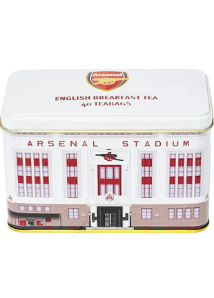 New English Teas- Arsenal Fc 40 Teabags English Breakfast TeaTin Highbury 80g