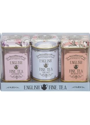 New English Teas- Vintage Floral Mini Tea Tin Set 70g