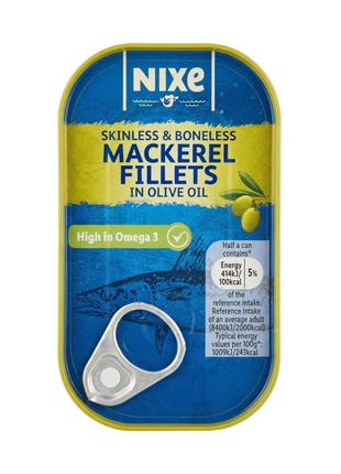 Nixe Mackerel Fillets in Olive Oil 115g