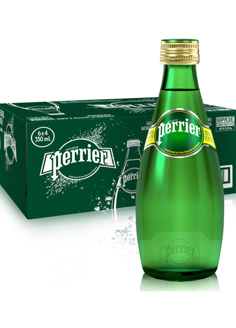 Perrier Water Non Returnable Bottles — 330ml (Pack of 24)