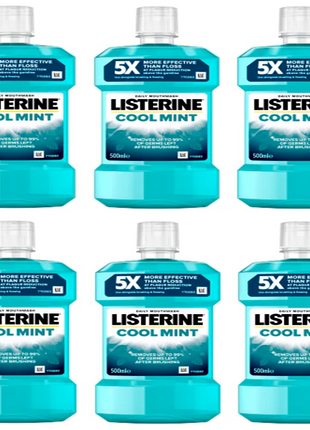 Listerine Cool Mint Mild 500ml by 6 — product pack shot
