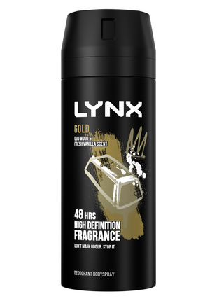 Lynx spray Gold — 200ml — product pack shot