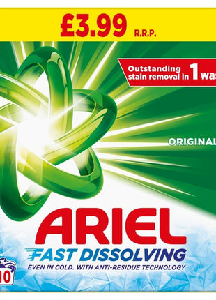 Ariel Original Powder 10 Wash — 600g (Pack of 6) — product pack shot