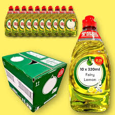 Fairy Liquid Lemon — 320ml (Pack of 10) — product pack shot