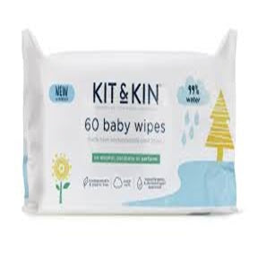 Kit & Kin 60 Baby wipes — product pack shot