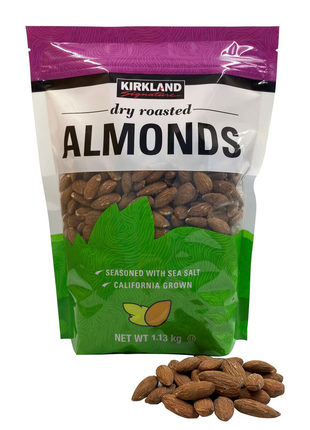 Kirkland Dry Roasted Almonds — 1.13kg — product pack shot