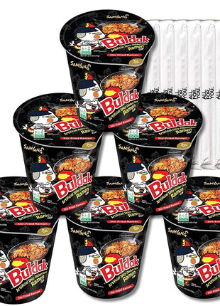 Buldak Spicy Ramen Noodles — 70g (Pack of 6) — product pack shot