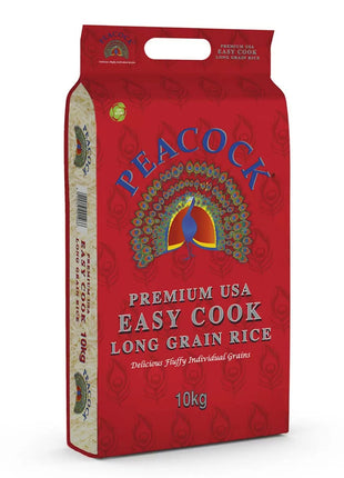 Peacock Long Grain Rice (Red) — 10kg — product pack shot