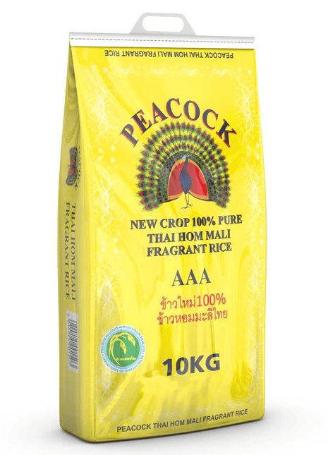 Peacock Thai Frag Rice (Yellow) — 10kg — product pack shot