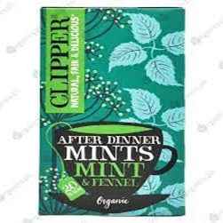 Clipper After mint & Fennel Infusion 20 bags — product pack shot