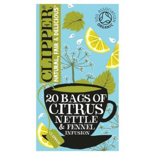 Clipper Citrus & Fennel 20 Tea Bags — product pack shot