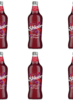 Shloer Red Grape 750ml by 6 — product pack shot