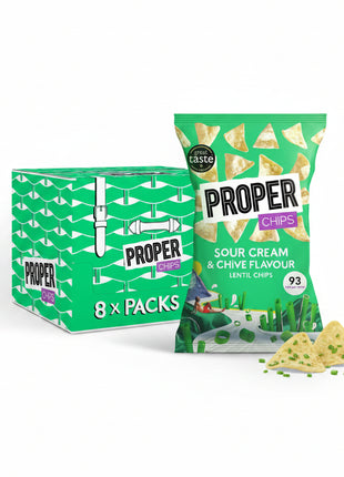 Proper Chips Sour Cream & Chive Lentil