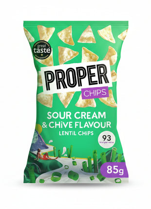 Proper Chips Sour Cream & Chive Lentil