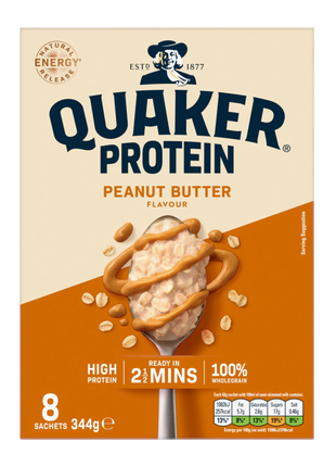 Quaker Oat So Simple Protein Peanut Butter 8Sachets-344g