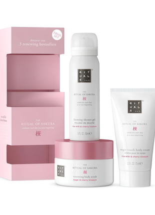 Rituals The Ritual Of Sakura Rice Milk & Cherry Blossom Bath & Body Trial Set