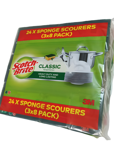Scotch Brite Scourers 3 by 8pk