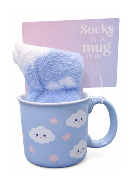 Sunday Morning Ceramics Mug +Socks Gift Set — product pack shot