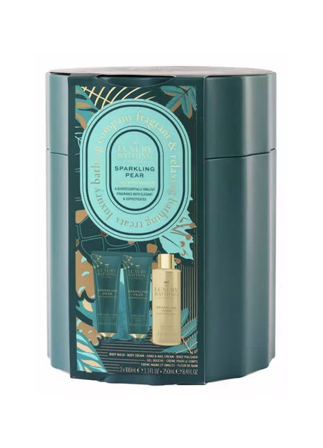 The Luxury Bathing Company Sparkling Pear & Nectarine Tin