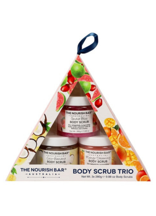 The Nourish Bar-Body Scrub Trio — product pack shot