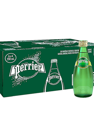 Perrier Water Non Returnable Bottles — 330ml (Pack of 24)